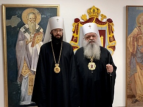 За посетата на претседателот на Одделот за надворешни црковни односи на Московската патријаршија Митрополитот Волоколамски Антониј на Северна Македонија, Скопје, 13 јануари 2023 година