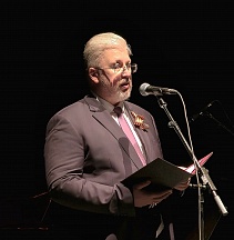 Говорот на Амбасадорот на Русија Сергеј Баздникин на свечениот концерт по повод 80-годишнината од Големата Победа, Скопје, 18 мај 2025 година