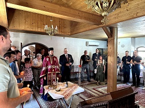 Молебен за помен на рускиот императорски конзул Александар Ростковски, Црквата Св. Троица - „Руската црква“, Битола, 8 август 2024 година